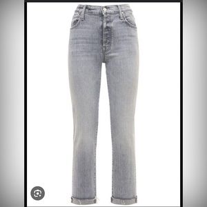 Mother The Scrapper Cuff Ankle Fray Jeans